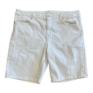 Michael Kors Denim White Shorts Size 12 Women